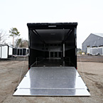 Auto Master Cargo Trailer (Black - Rear Cargo Door Open)
